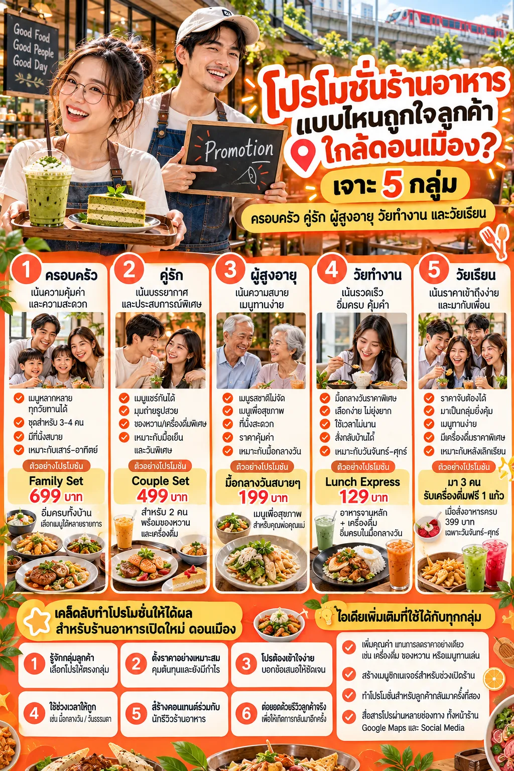 โปรโมท ร้านอาหารเปิดใหม่ ใกล้ดอนเมือง ด้วยโปรโมชั่นสำหรับลูกค้าแต่ละกลุ่ม - ดอนเมือง.com